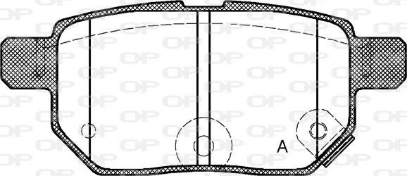 Open Parts BPA1286.22 - Brake Pad Set, disc brake www.autospares.lv