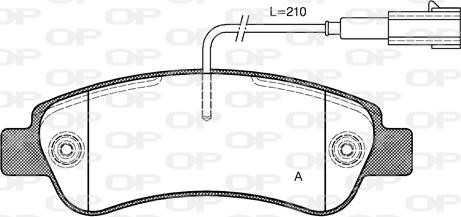 Open Parts BPA1238.02 - Bremžu uzliku kompl., Disku bremzes autospares.lv