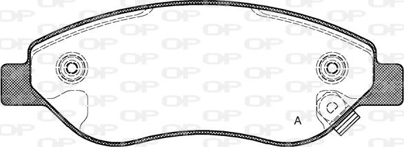 Open Parts BPA1276.01 - Bremžu uzliku kompl., Disku bremzes www.autospares.lv