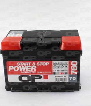 Open Parts BS070L3.00 - Starter Battery www.autospares.lv