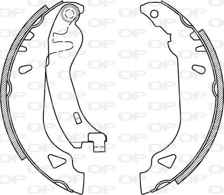 Open Parts BSA2094.00 - Bremžu loku komplekts autospares.lv