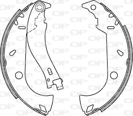 Open Parts BSA2095.00 - Bremžu loku komplekts autospares.lv