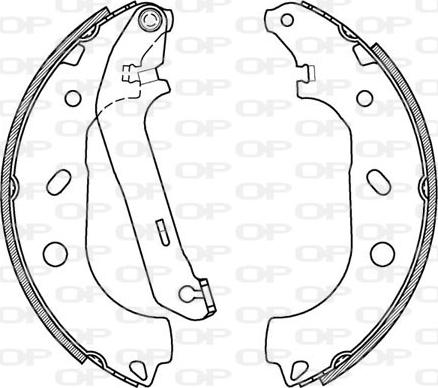 Open Parts BSA2090.00 - Bremžu loku komplekts autospares.lv