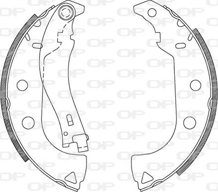 Open Parts BSA2092.00 - Bremžu loku komplekts autospares.lv