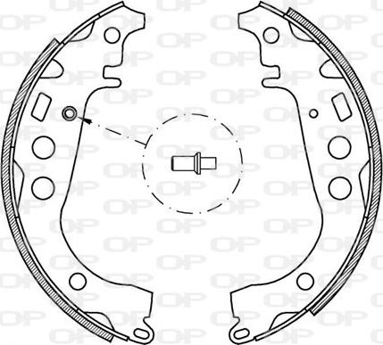 Open Parts BSA2044.00 - Bremžu loku komplekts www.autospares.lv