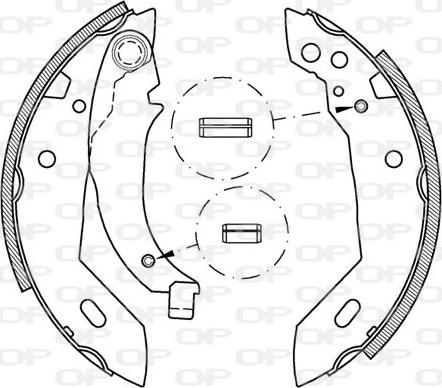 Open Parts BSA2041.00 - Bremžu loku komplekts autospares.lv