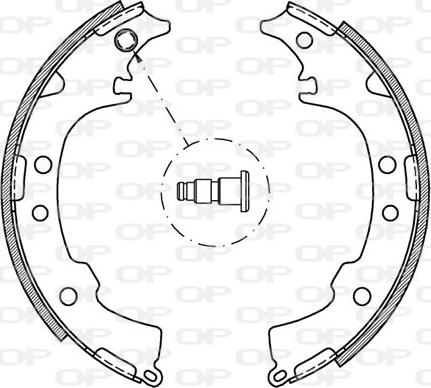 Open Parts BSA2053.00 - Bremžu loku komplekts www.autospares.lv