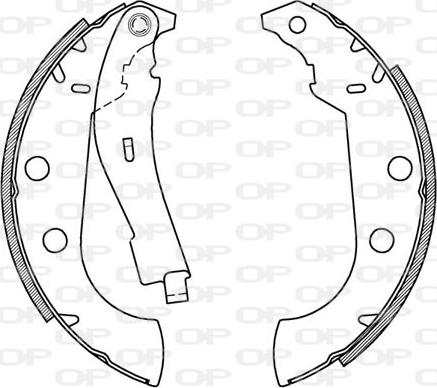 Open Parts BSA2064.00 - Bremžu loku komplekts www.autospares.lv