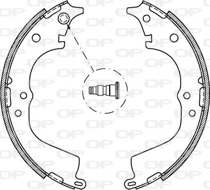 Open Parts BSA2063.00 - Brake Shoe Set www.autospares.lv