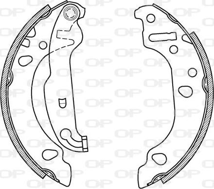 Open Parts BSA2067.00 - Bremžu loku komplekts autospares.lv