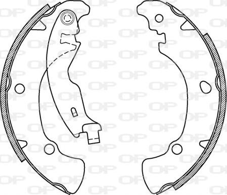 Open Parts BSA2009.00 - Bremžu loku komplekts autospares.lv