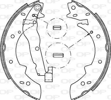 Open Parts BSA2006.00 - Brake Shoe Set www.autospares.lv