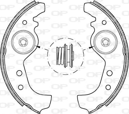 Open Parts BSA2001.00 - Bremžu loku komplekts autospares.lv