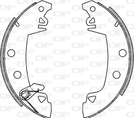 Open Parts BSA2003.00 - Bremžu loku komplekts www.autospares.lv