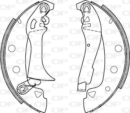 Open Parts BSA2002.00 - Brake Shoe Set www.autospares.lv