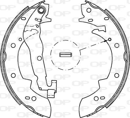 Open Parts BSA2007.00 - Brake Shoe Set www.autospares.lv