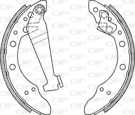 Open Parts BSA2014.00 - Brake Shoe Set www.autospares.lv