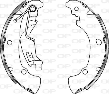 Open Parts BSA2010.00 - Bremžu loku komplekts www.autospares.lv