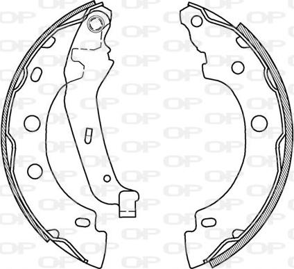 Open Parts BSA2012.00 - Bremžu loku komplekts www.autospares.lv