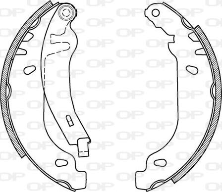 Open Parts BSA2089.00 - Bremžu loku komplekts www.autospares.lv