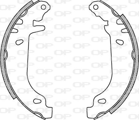 Open Parts BSA2088.00 - Bremžu loku komplekts www.autospares.lv