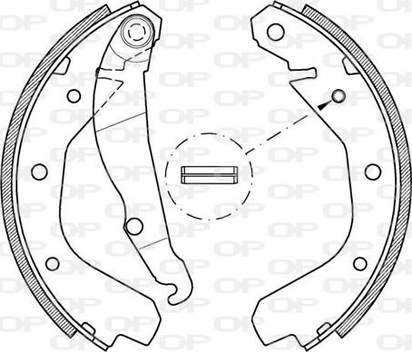 Open Parts BSA2034.00 - Bremžu loku komplekts www.autospares.lv