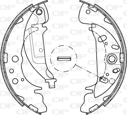 Open Parts BSA2035.00 - Bremžu loku komplekts www.autospares.lv