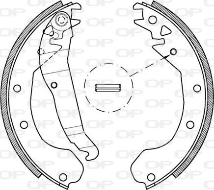 Open Parts BSA2037.00 - Bremžu loku komplekts autospares.lv