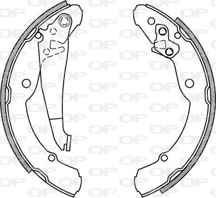 Open Parts BSA2029.00 - Bremžu loku komplekts autospares.lv