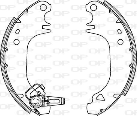 Open Parts BSA2024.00 - Brake Shoe Set www.autospares.lv