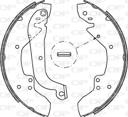 Open Parts BSA2020.00 - Bremžu loku komplekts autospares.lv