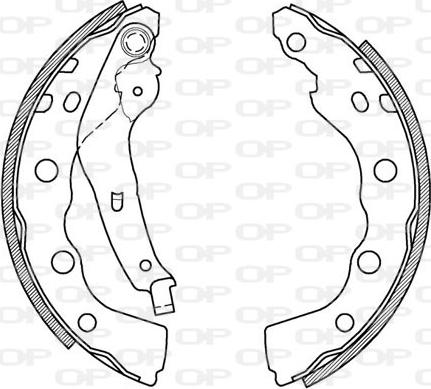 Open Parts BSA2021.00 - Bremžu loku komplekts autospares.lv