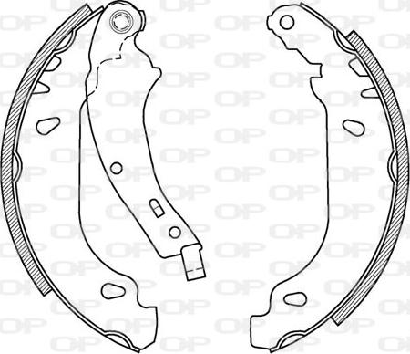 Open Parts BSA2023.00 - Bremžu loku komplekts autospares.lv