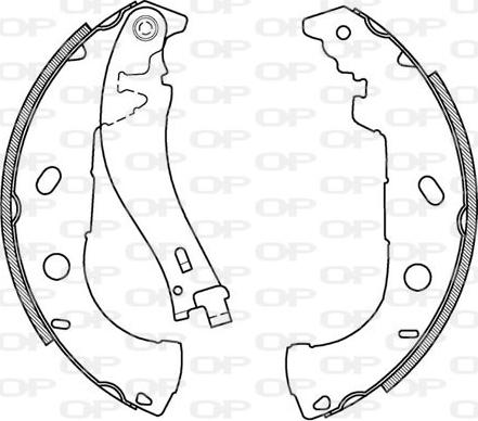 Open Parts BSA2022.00 - Bremžu loku komplekts autospares.lv