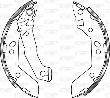 Open Parts BSA2070.00 - Bremžu loku komplekts www.autospares.lv