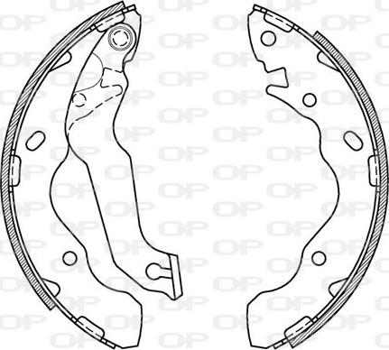 Open Parts BSA2071.00 - Bremžu loku komplekts www.autospares.lv