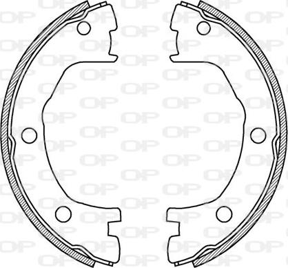 Open Parts BSA2194.00 - Bremžu loku komplekts www.autospares.lv