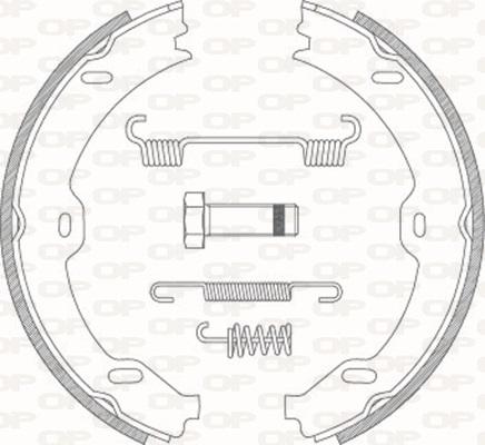 Open Parts BSA2190.00 - Bremžu loku komplekts www.autospares.lv