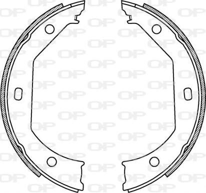 Open Parts BSA2198.00 - Bremžu loku komplekts www.autospares.lv