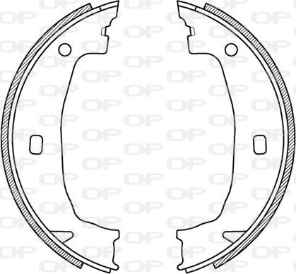 Open Parts BSA2197.00 - Bremžu loku komplekts autospares.lv