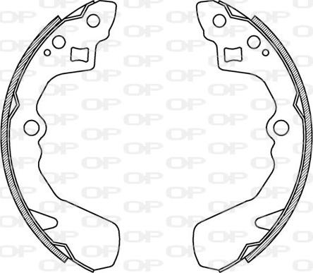 Open Parts BSA2145.00 - Bremžu loku komplekts www.autospares.lv