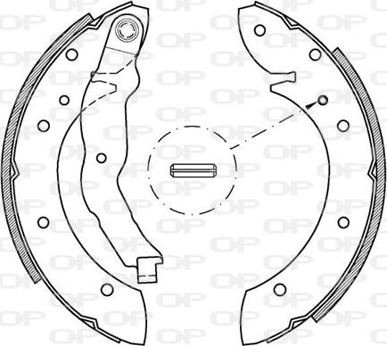 Open Parts BSA2148.00 - Brake Shoe Set www.autospares.lv