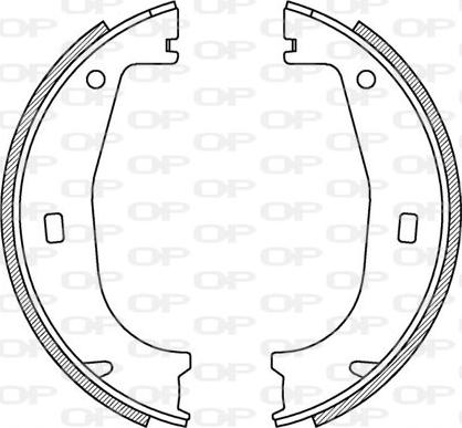 Open Parts BSA2155.00 - Bremžu loku komplekts autospares.lv