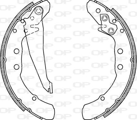 Open Parts BSA2150.00 - Bremžu loku komplekts autospares.lv