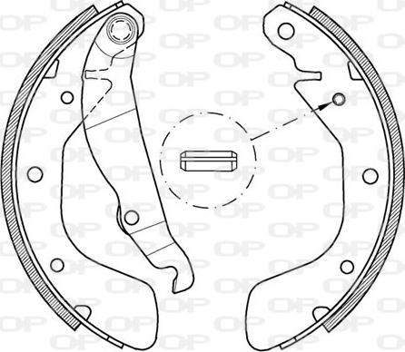 Open Parts BSA2151.00 - Bremžu loku komplekts www.autospares.lv