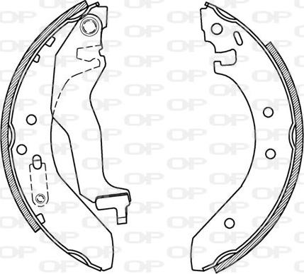 Open Parts BSA2152.00 - Bremžu loku komplekts autospares.lv