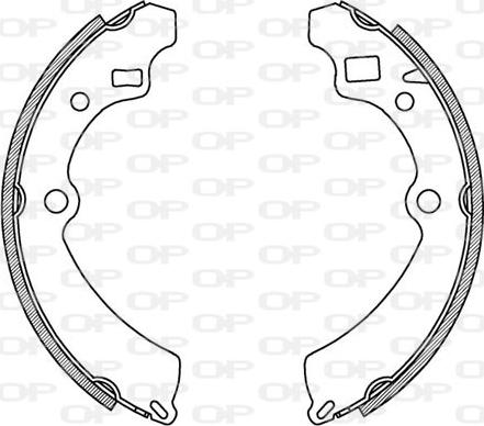 Open Parts BSA2164.00 - Bremžu loku komplekts www.autospares.lv