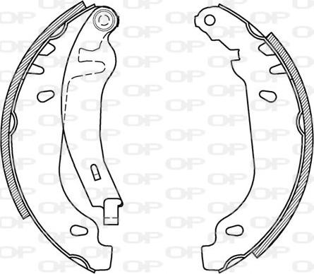 Open Parts BSA2165.00 - Bremžu loku komplekts www.autospares.lv