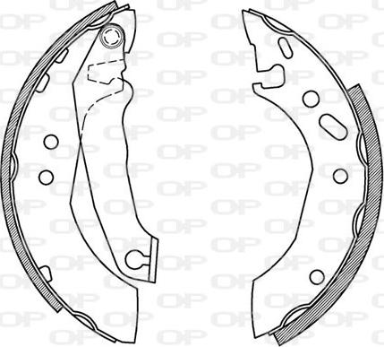 Open Parts BSA2166.00 - Bremžu loku komplekts autospares.lv