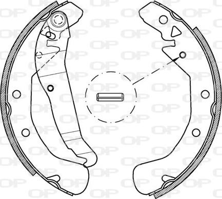 Open Parts BSA2162.00 - Bremžu loku komplekts autospares.lv